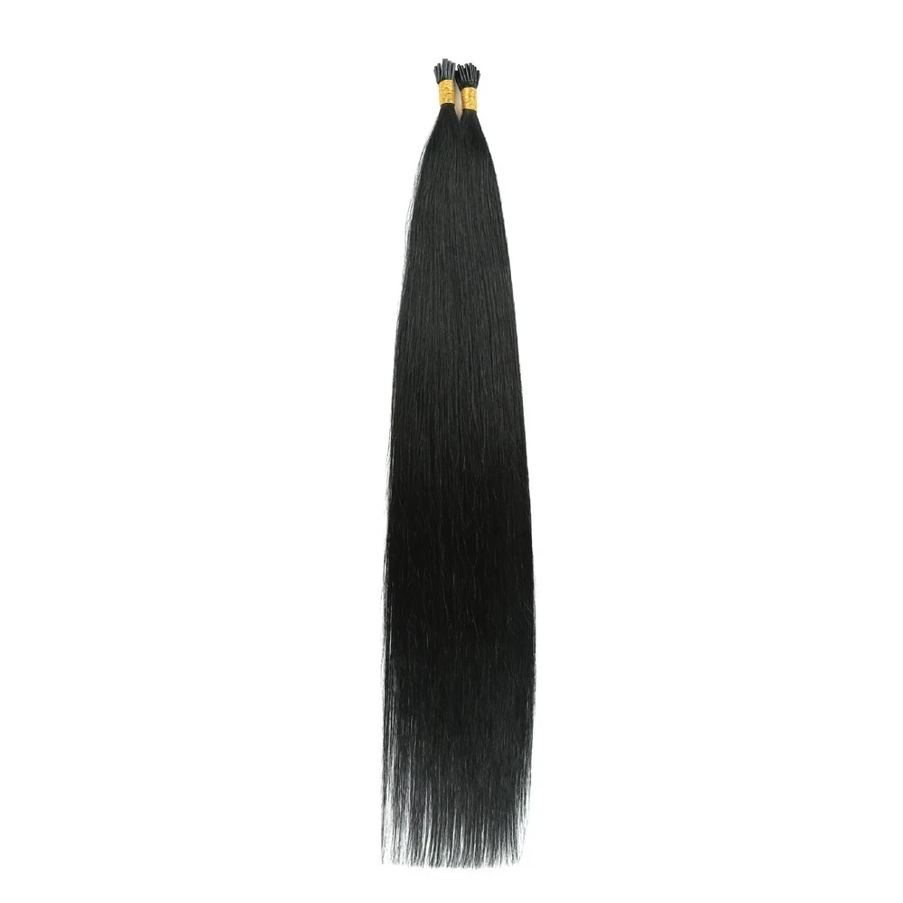 Human Hair I-Tip Extensions White Hair Keratin Bonded